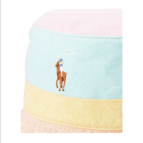 Mens Polo Color block Oxford Bucket Hat - Picture 2 of 7